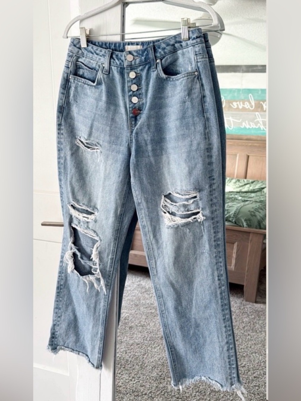 Altar’d State High Rise Distressed Jeans 28